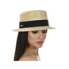 Соломенная шляпка-канотье Delmare 143