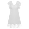 Пляжне біле плаття з бахромою FS6552 Antheia від Fantasie