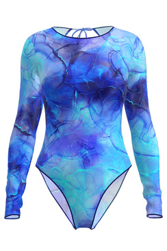 Умный цельный купальник Pitaya Mexico SPF-35 Indigo