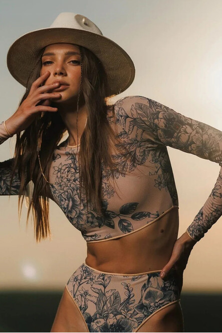 Розумний купальник Pitaya Miami SPF-35 Desert rose