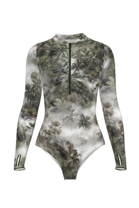 Розумний суцільний купальник Pitaya SPF-35 Tahiti Verdant Reverie